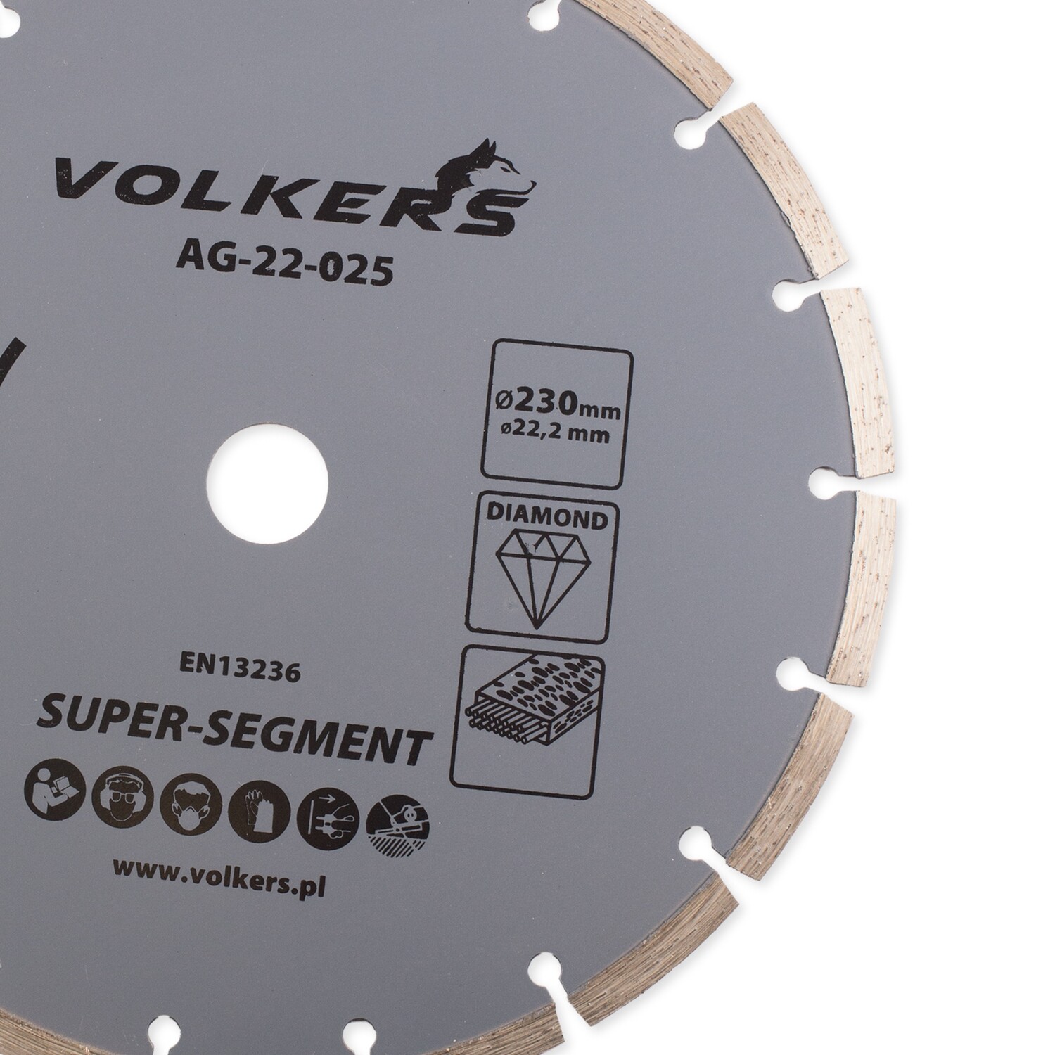 Diamanttrennscheibe für Stahlbeton Ø 230 x 22,2 mm Trennscheibe Beton Stein