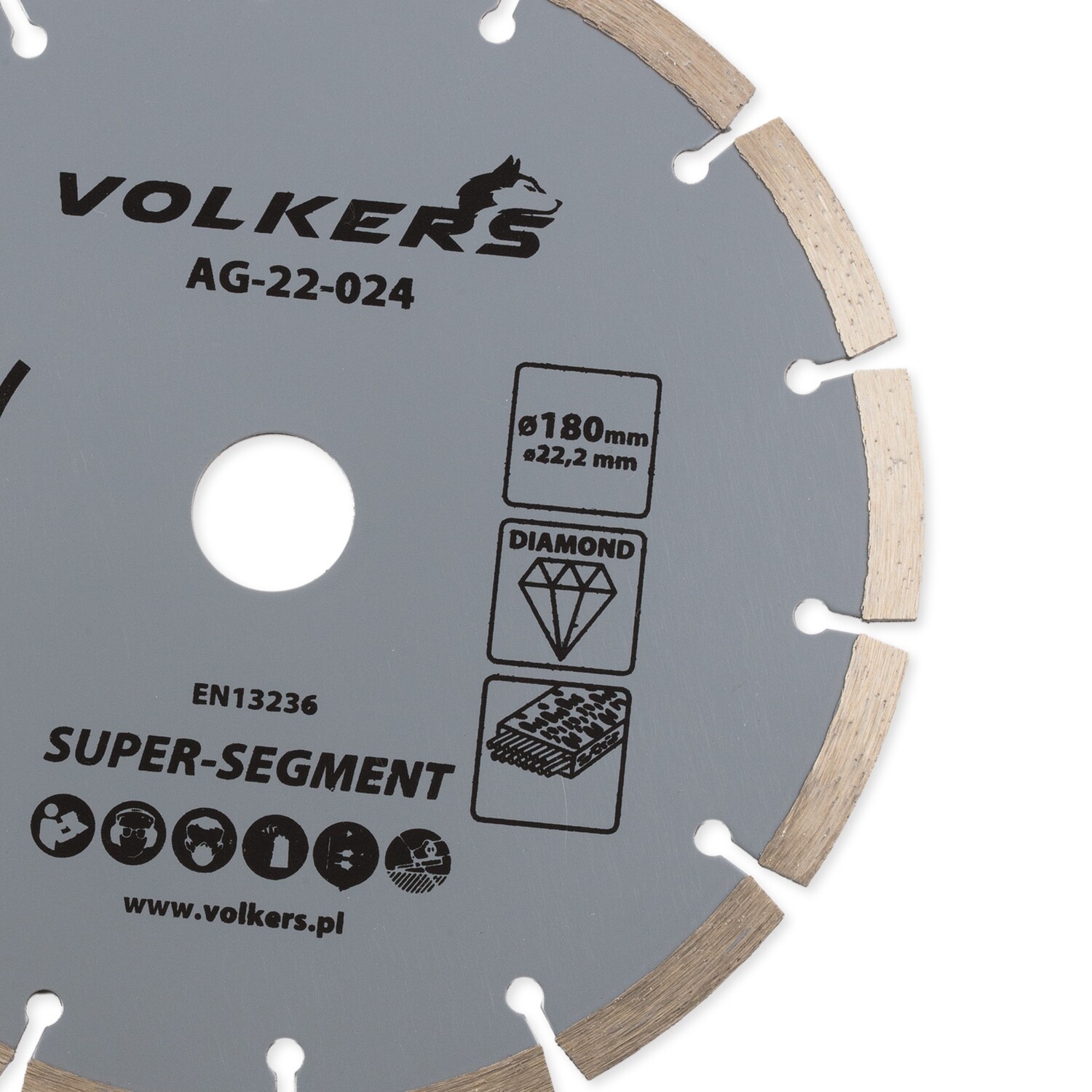 Diamanttrennscheibe für Stahlbeton Ø 180 x 22,2 mm Trennscheibe Beton Stein