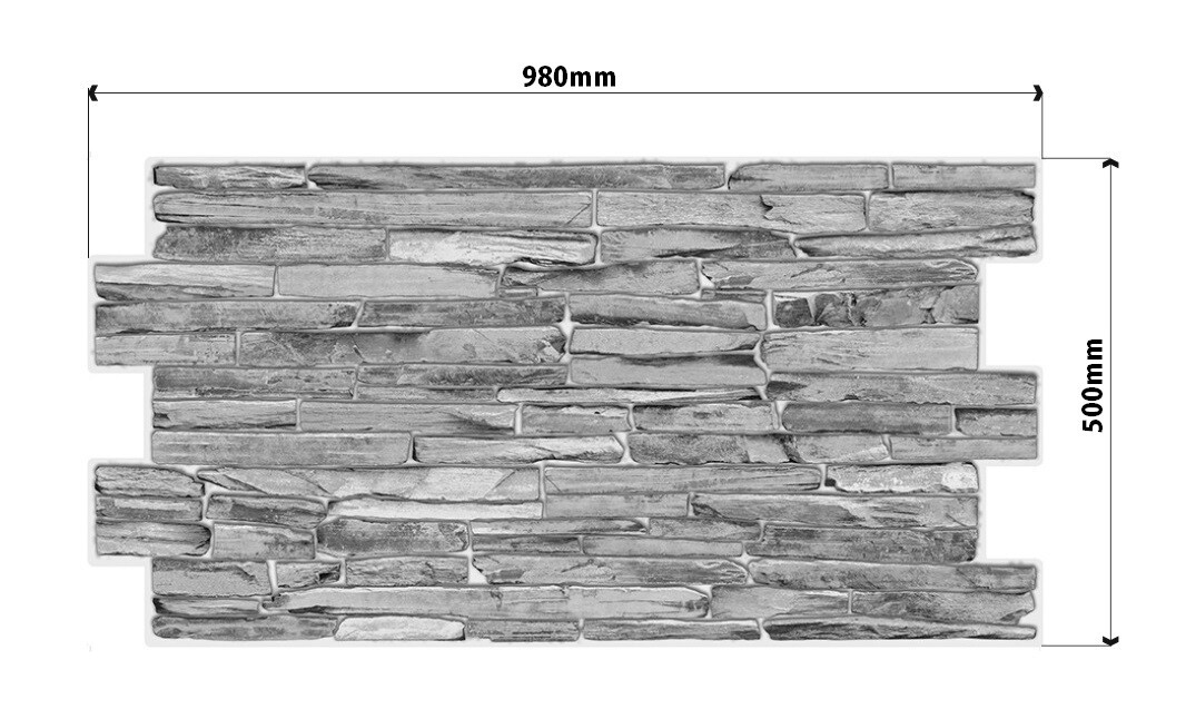 3D Wandpaneel Slate Classic