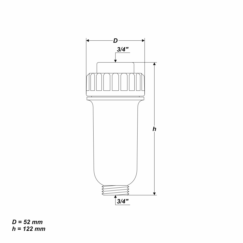 Wasserfilter 3/4" Waterfilter für Hochdruckreiniger Karcher K HD HDS Wap Kranzle