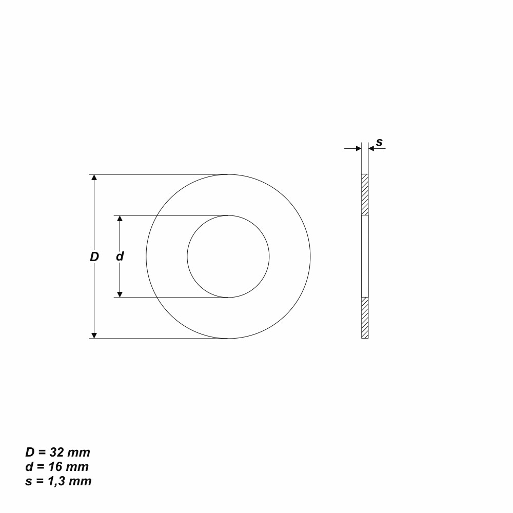 Reduzierring von 32 mm auf 16 mm Ersatzring für Kreissägeblatt Trennscheibe