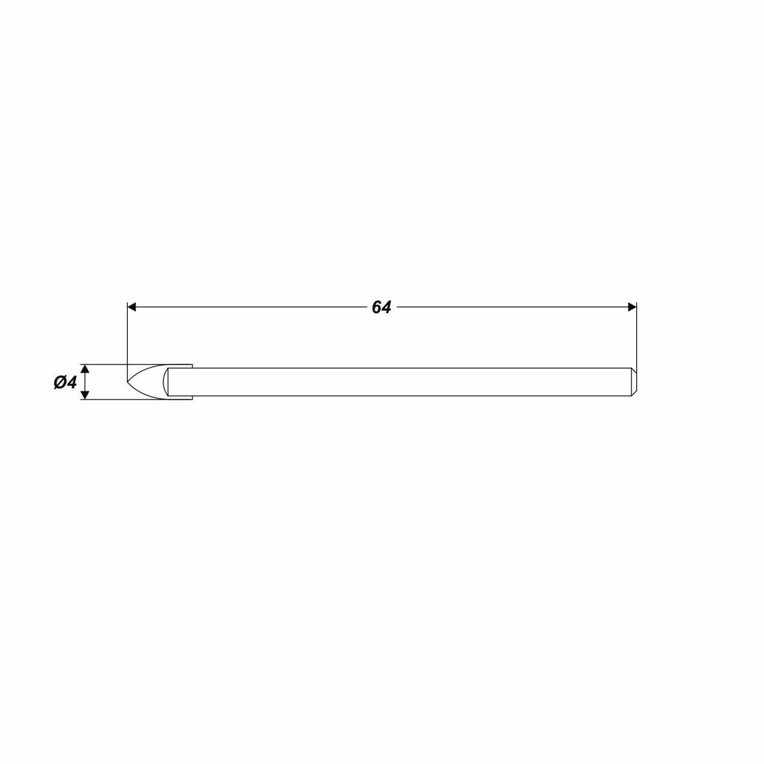 Ø 4 mm Fliesenbohrer Glasbohrer Keramikbohrer Bohrer 4 x 64 mm