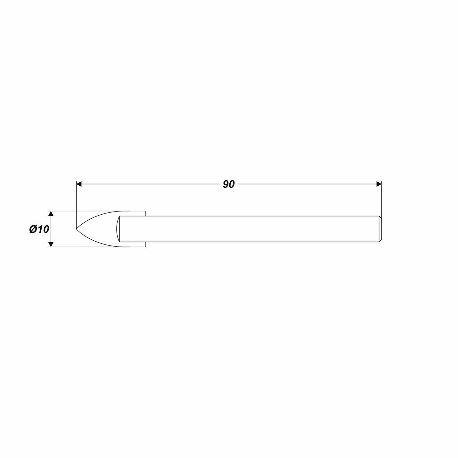 Ø 10 mm Fliesenbohrer Glasbohrer Keramikbohrer Bohrer 10 x 90 mm
