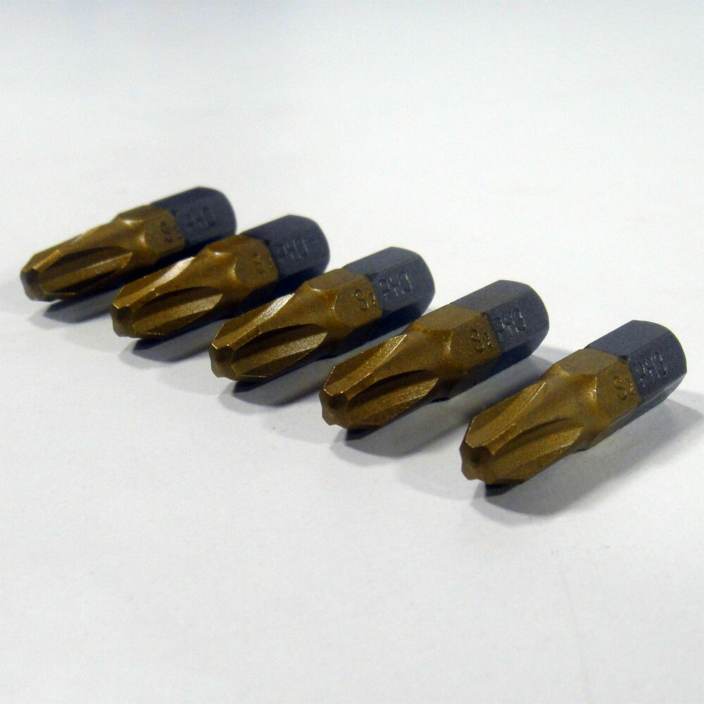 5 x PH3 x 25 mm 1/4 Zoll TiN High Quality Bits Bit Schrauberbit PH3 Kreuzschlitz