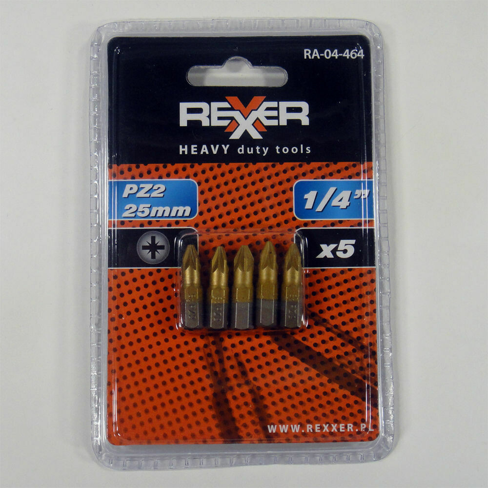 5 x PZ3 x 25 mm 1/4 Zoll TiN High Quality Bits Bit Schrauberbit PZ3 Kreuzschlitz