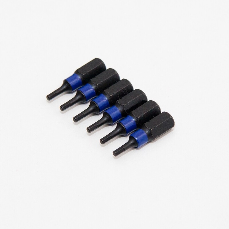 6 x HEX2 x 25 mm 1/4 Zoll S2-Stahl High Quality Bits Bit Schrauberbit Hex 2,0