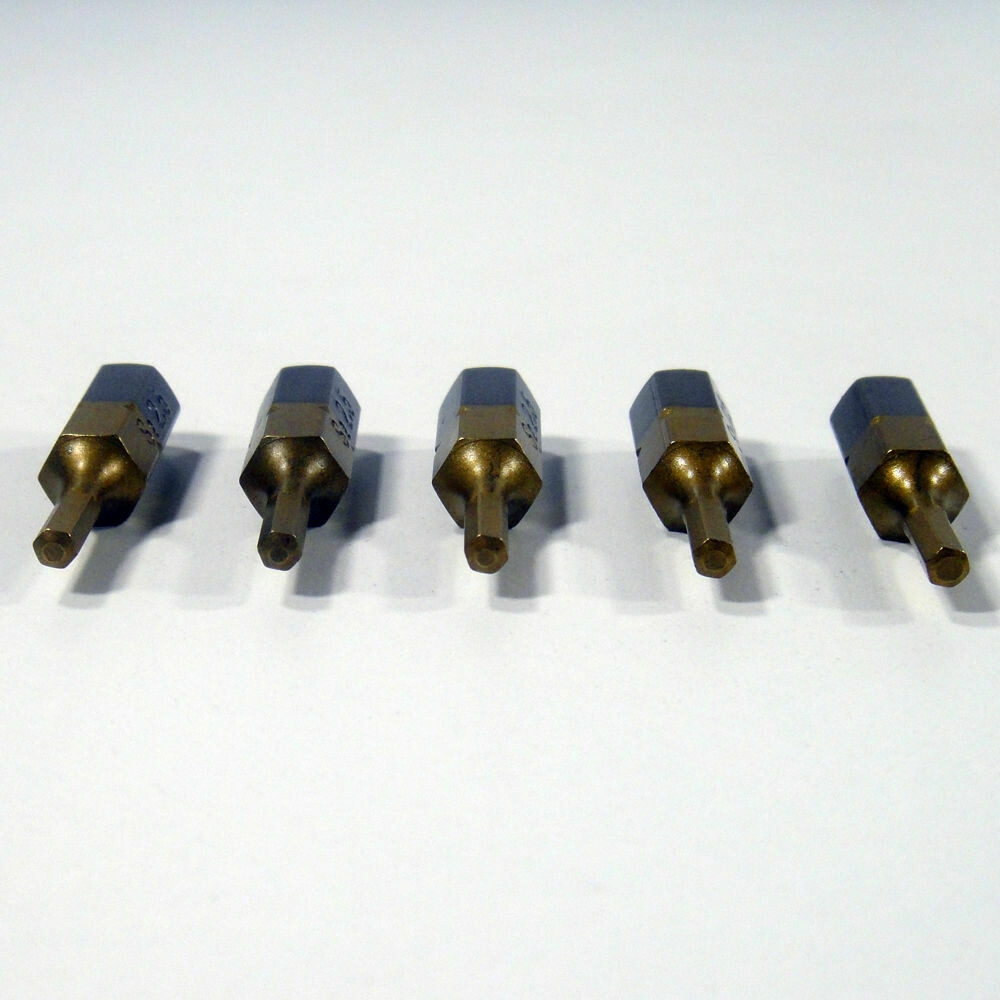 5 x HEX2,5 x 25 mm 1/4 Zoll TiN High Quality Bits Bit Schrauberbit Hex 2,5