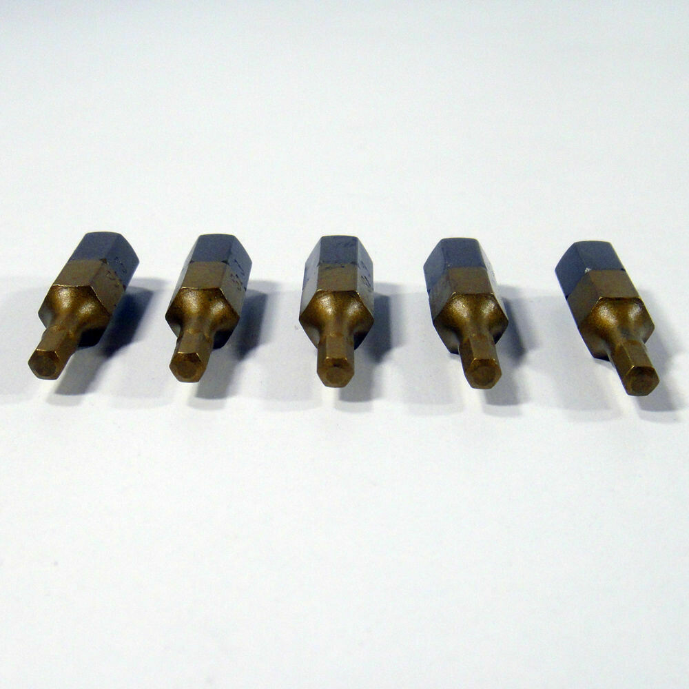5 x HEX3 x 25 mm 1/4 Zoll TiN High Quality Bits Bit Schrauberbit Hex 3