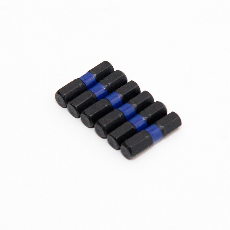 6 x HEX6 x 25 mm 1/4 Zoll S2-Stahl High Quality Bits Bit Schrauberbit Hex 6,0