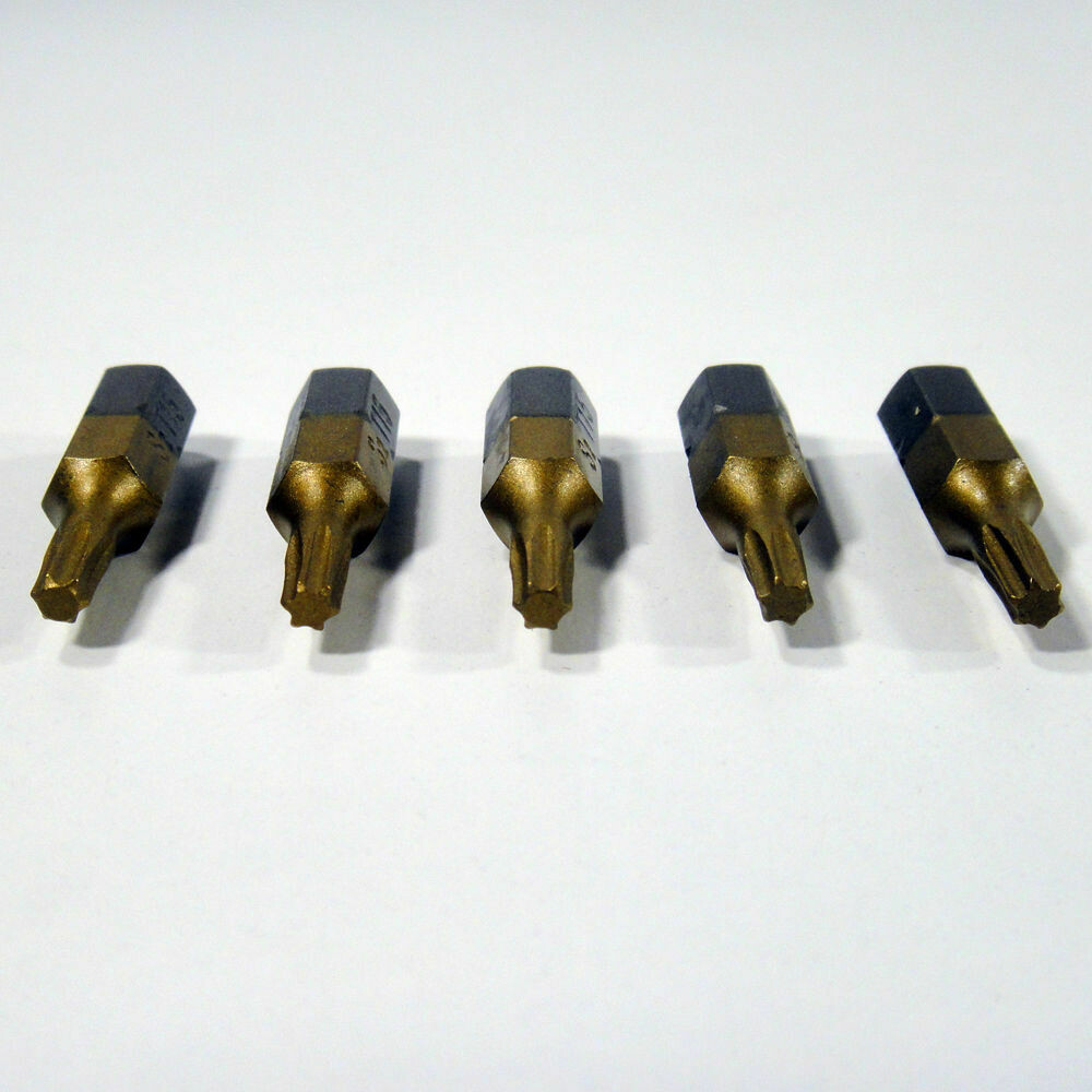 5 x Torx TX15 x 25 mm 1/4 Zoll TiN High Quality Bits Bit Schrauberbit Torx15 T15