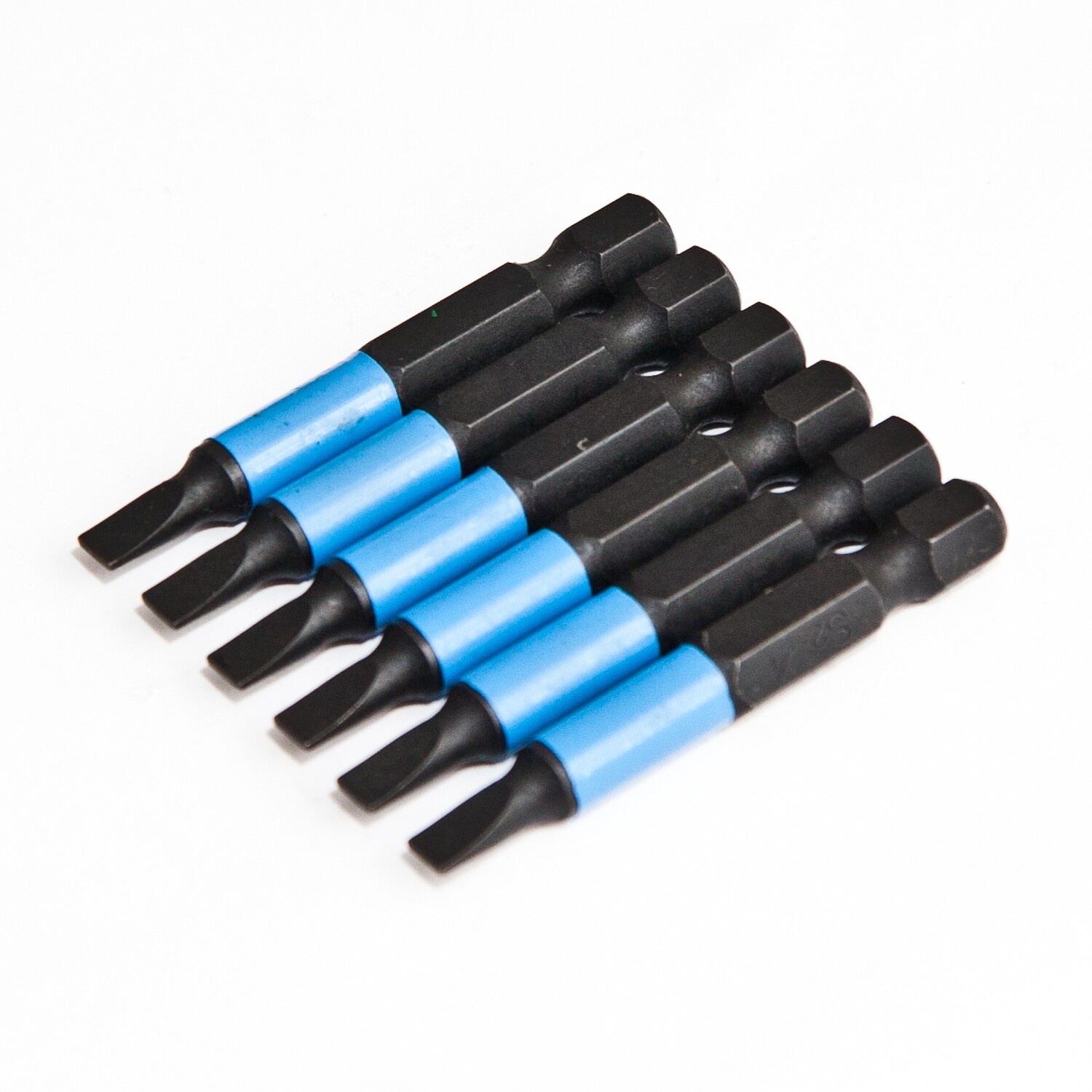 6 x SL0.8 x 4 x 50 mm 1/4 Zoll S2-Stahl High Quality Bits Schrauberbit Schlitz