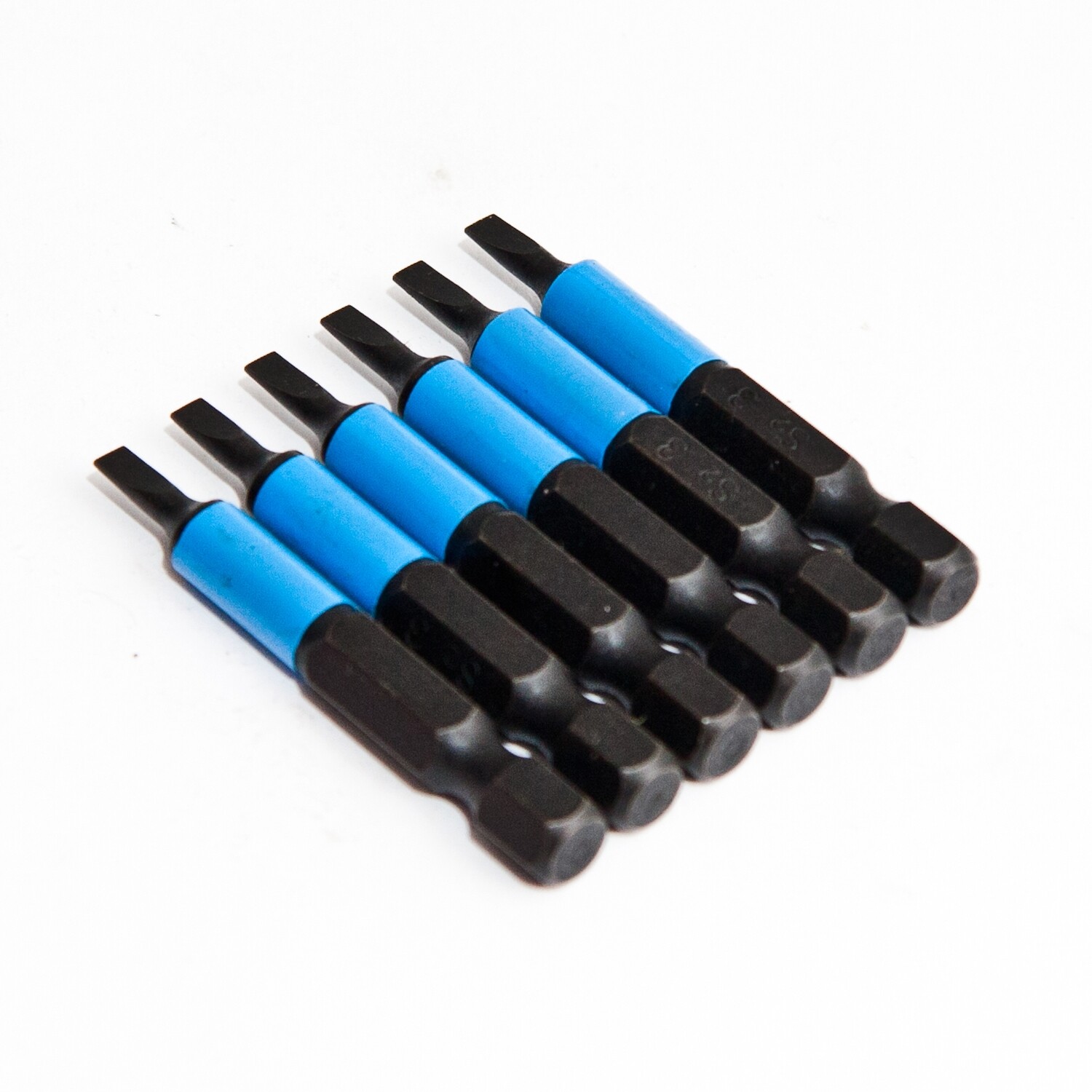6 x SL0.6 x 3 x 50 mm 1/4 Zoll S2-Stahl High Quality Bits Schrauberbit Schlitz