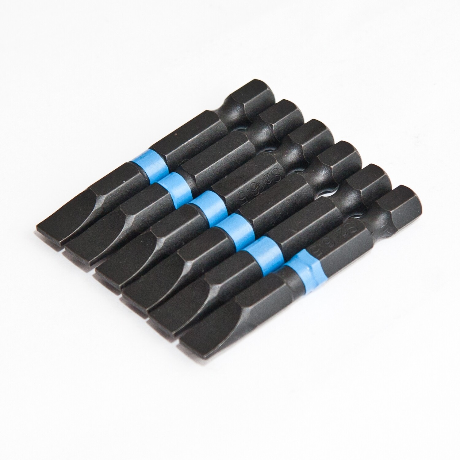 6 x SL1.2 x 6.5 x 50 mm 1/4 Zoll S2-Stahl High Quality Bits Schrauberbit Schlitz