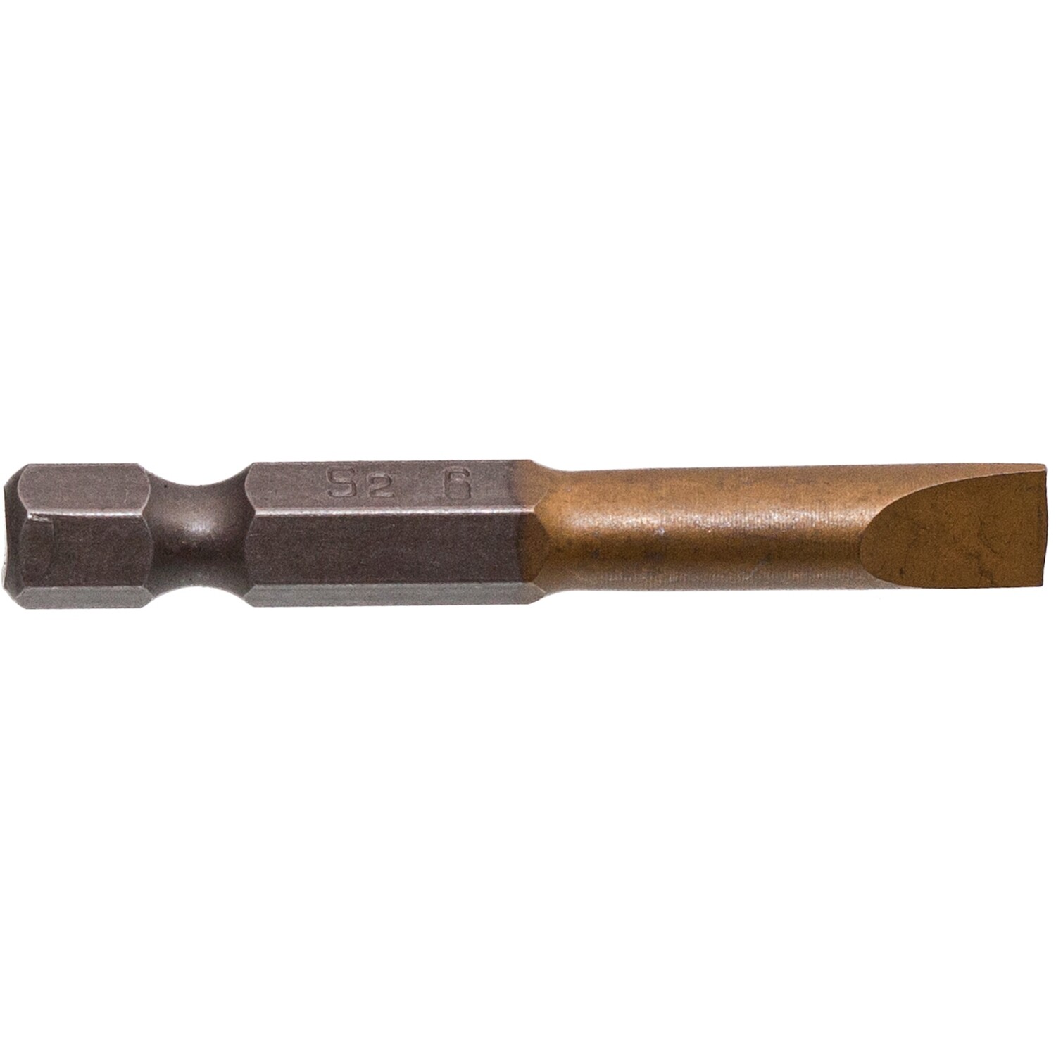 5 x Schlitz Bit 50 mm 1/4" TiN Bit Schrauberbit SL0.6 SL0.8 SL1.0 SL1.2 SL1.6