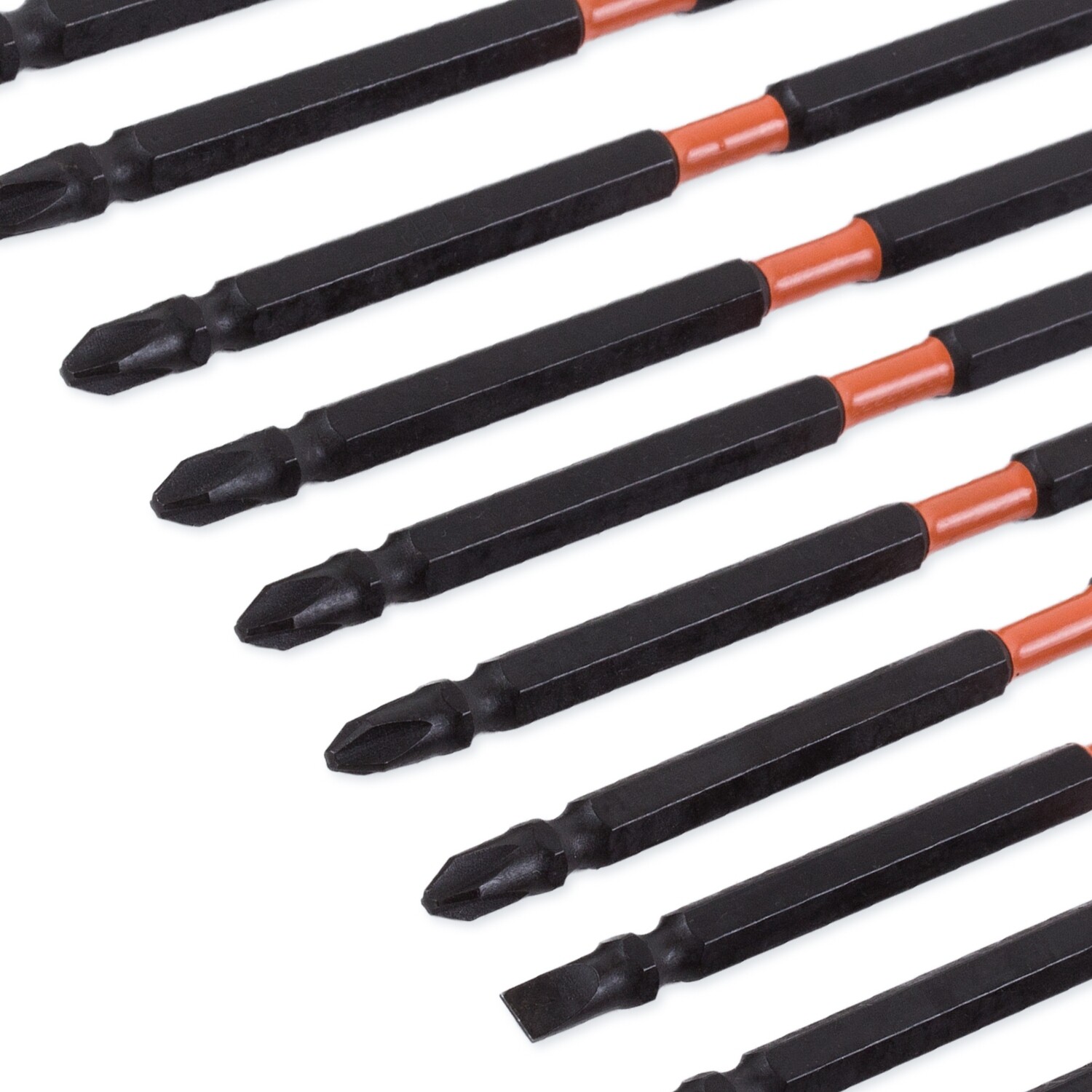 CR-V 150 mm 10 tgl. 1/4" S2-Stahl Bits Schraubendreher doppelseitig set