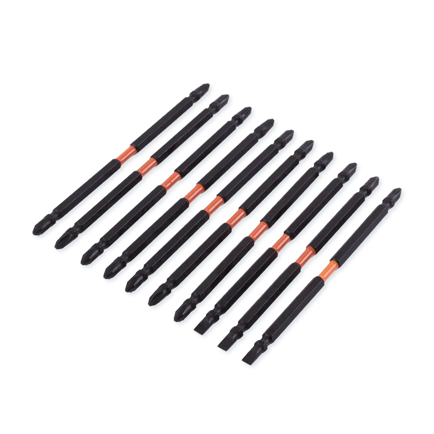 CR-V 150 mm 10 tgl. 1/4&quot; S2-Stahl Bits Schraubendreher doppelseitig set