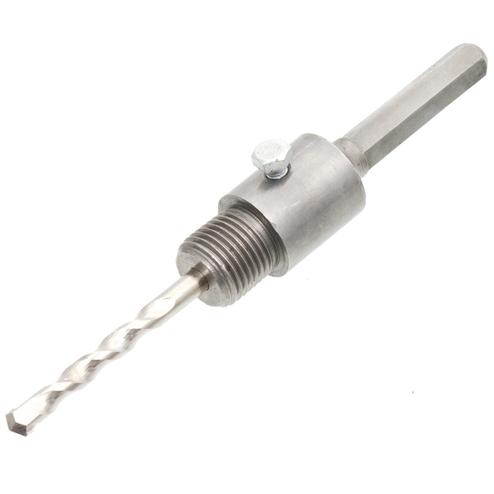 HEX Aufnahmeschaft mit Zentrierbohrer für Bohrkrone M22 Länge 110 mm