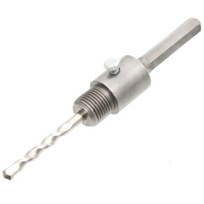 HEX Aufnahmeschaft mit Zentrierbohrer für Bohrkrone M22 Länge 110 mm