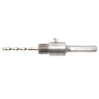 HEX Aufnahmeschaft mit Zentrierbohrer für Bohrkrone M22 Länge 110 mm