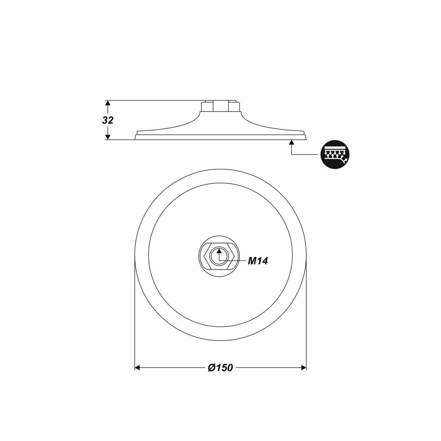 M14 Klett Schleifteller 150 mm Stützteller Klettscheibe Polierteller Polierbezug