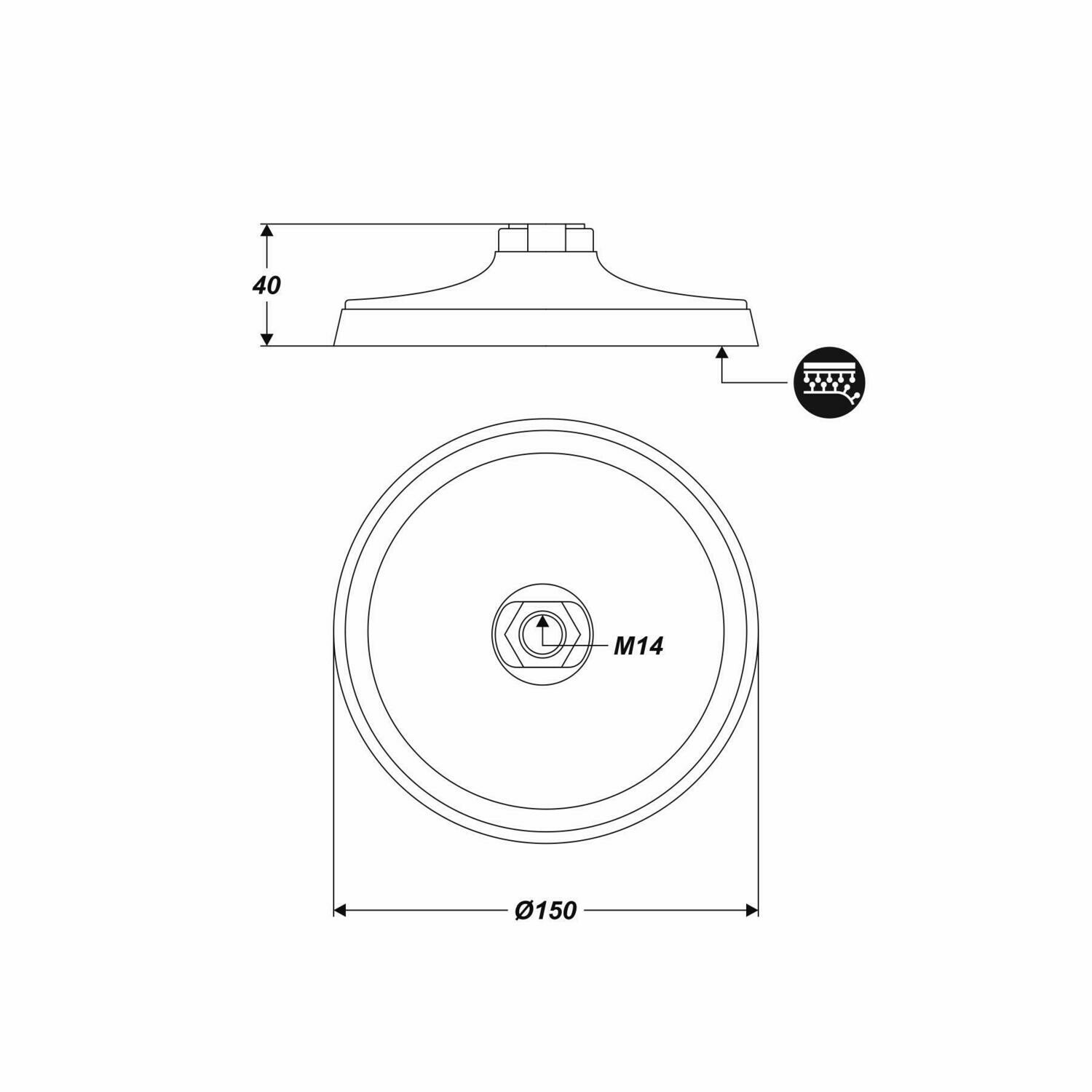 M14 Klett Schleifteller 150 mm Stützteller Klettscheibe Polierteller Polierbezug