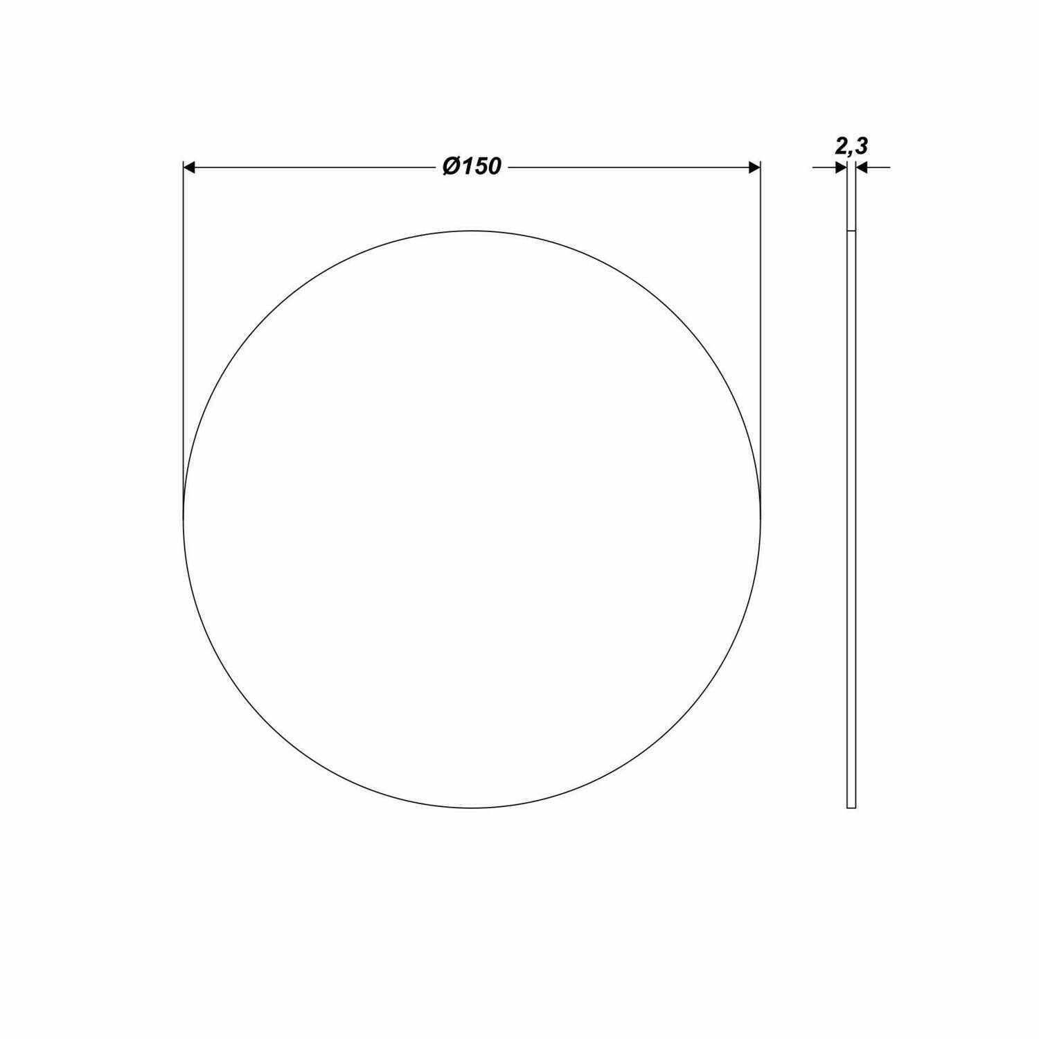 Ø 150 mm Haftscheibe selbstklebend Klett Haftgewebe Klettscheibe Schleifteller