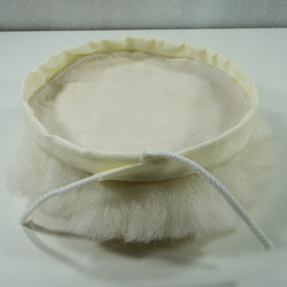 Ø 150 mm Polierhaube Lammfell Polierpad Lammwollhaube für Polierteller