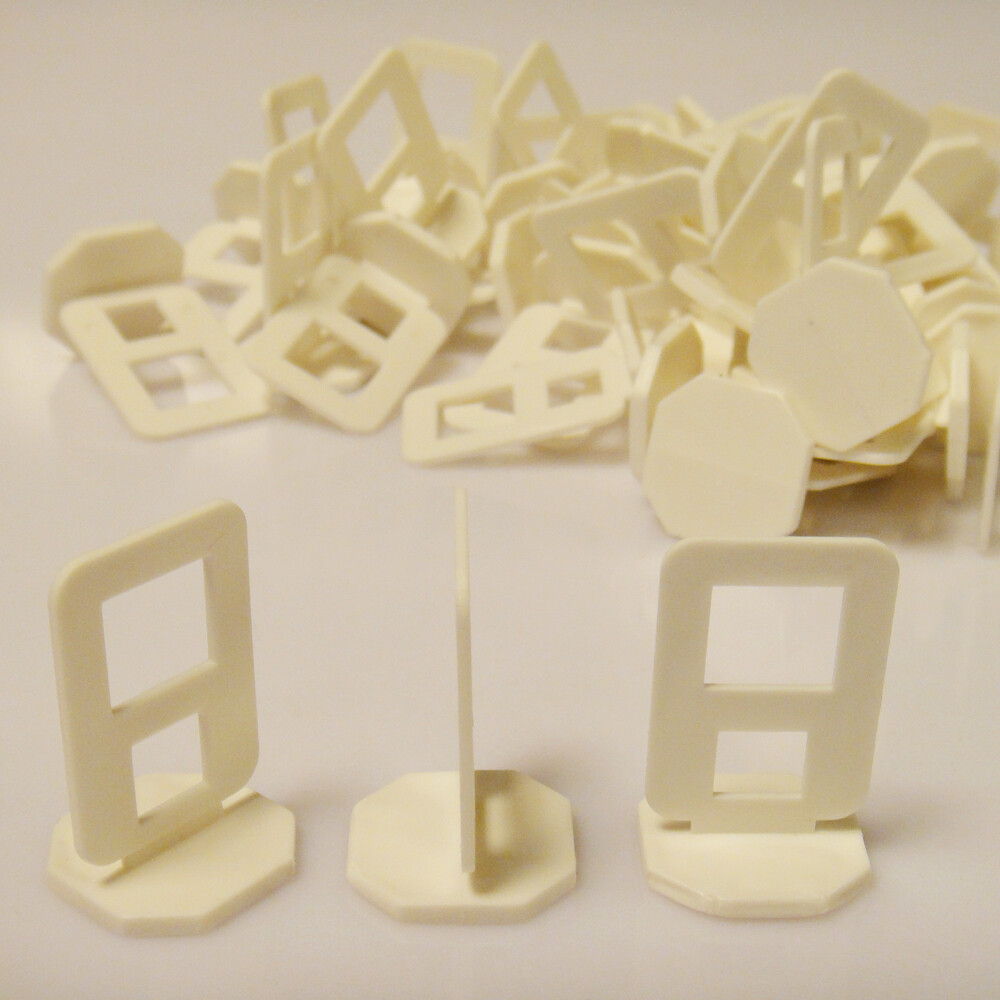 80 x Zuglaschen Fliesenverlegung Fliesen Verlegehilfe Nivelliersystem Laschen