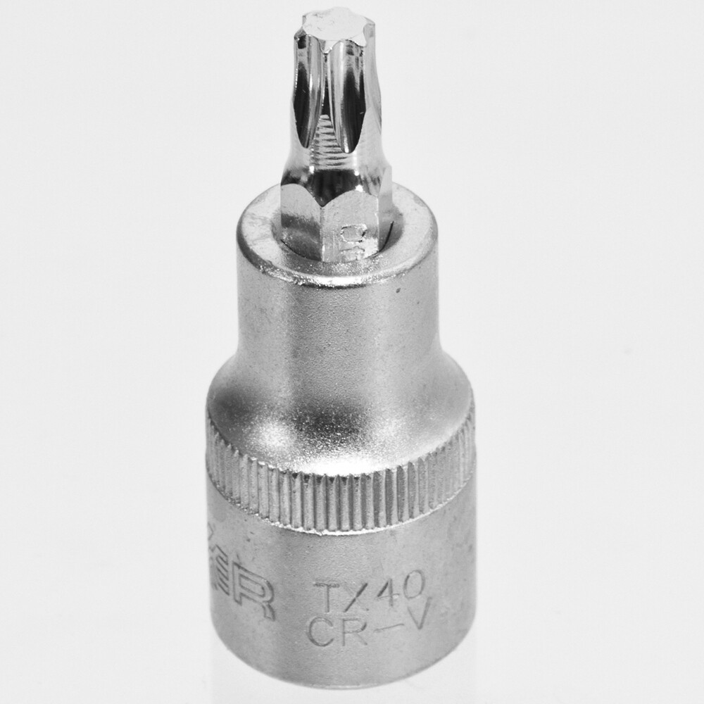 1/2" Bit-Einsatz Torx ohne Bohrung T40 Steckschlüssel Nuss 57 mm Länge