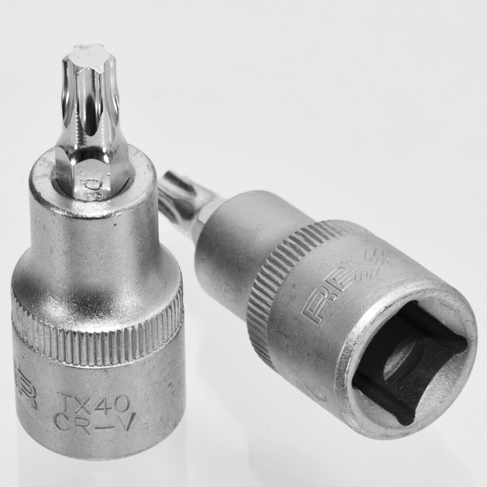 1/2&quot; Bit-Einsatz Torx ohne Bohrung T40 Steckschlüssel Nuss 57 mm Länge
