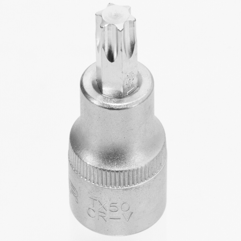 1/2" Bit-Einsatz Torx ohne Bohrung T50 Steckschlüssel Nuss 57 mm Länge
