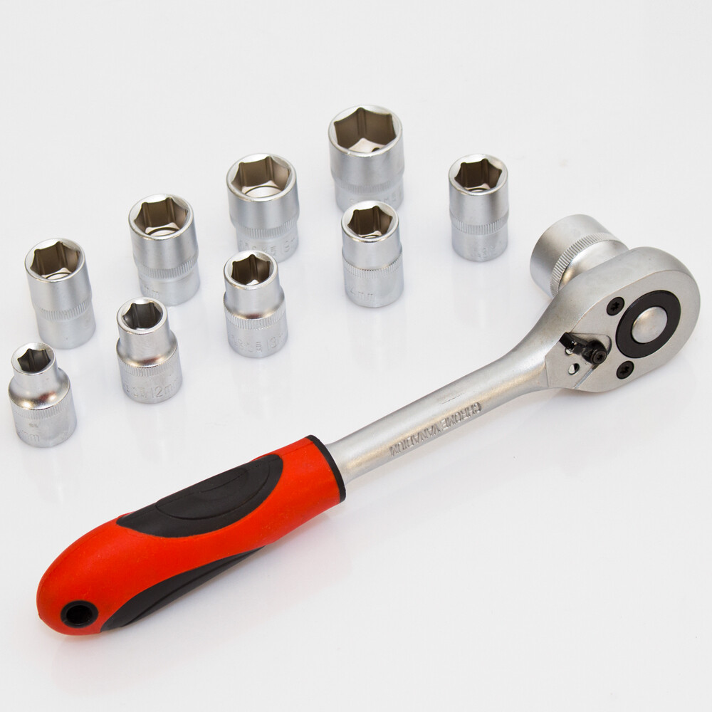 11 tgl. Steckschlüssel Satz 1/2" Bitsatz Stecknuss Bits Einsätze Knarre Ratsche