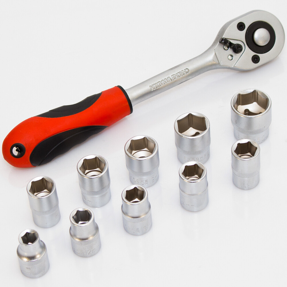 11 tgl. Steckschlüssel Satz 1/2" Bitsatz Stecknuss Bits Einsätze Knarre Ratsche