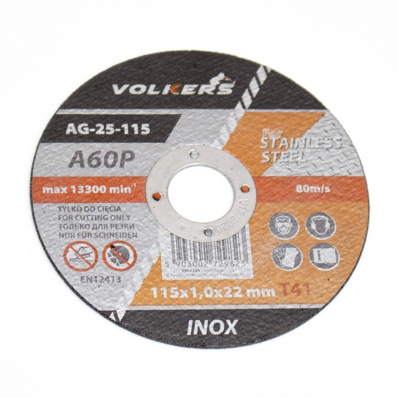 Inox Ø 115 x 22,2 x 1,0 mm Trennscheibe Stahl Edelstahl Metall