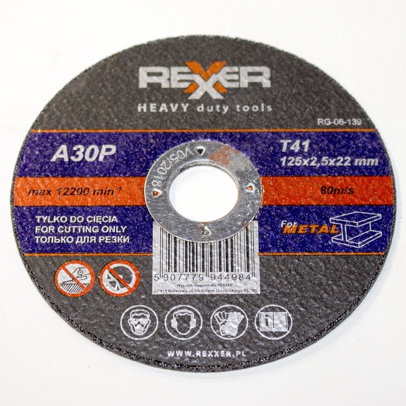 Ø 125 x 22,2 x 2,5 mm Trennscheibe Stahl Edelstahl Metall