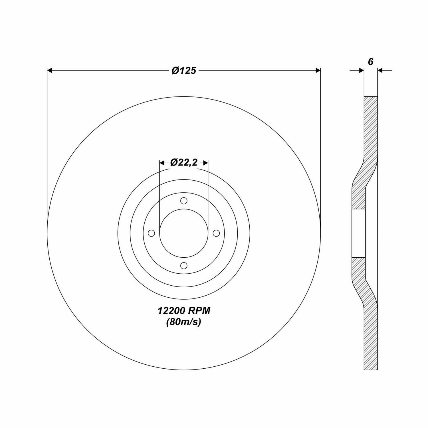 Schruppscheiben Inox 125 x 6.0 mm Schruppscheibe für Edelstahl Metall