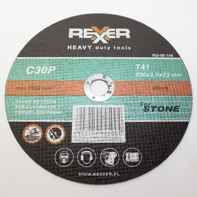 C30P Ø 230 x 22,2 x 2,5 mm Trennscheibe Beton Stone Ziegel