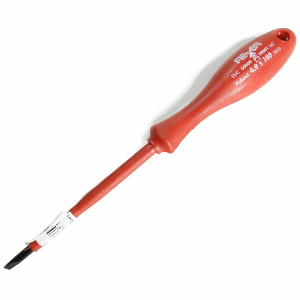 SL 4.0 x 100 mm Schlitz Elektriker Schraubendreher isoliert bis 1000 V AC