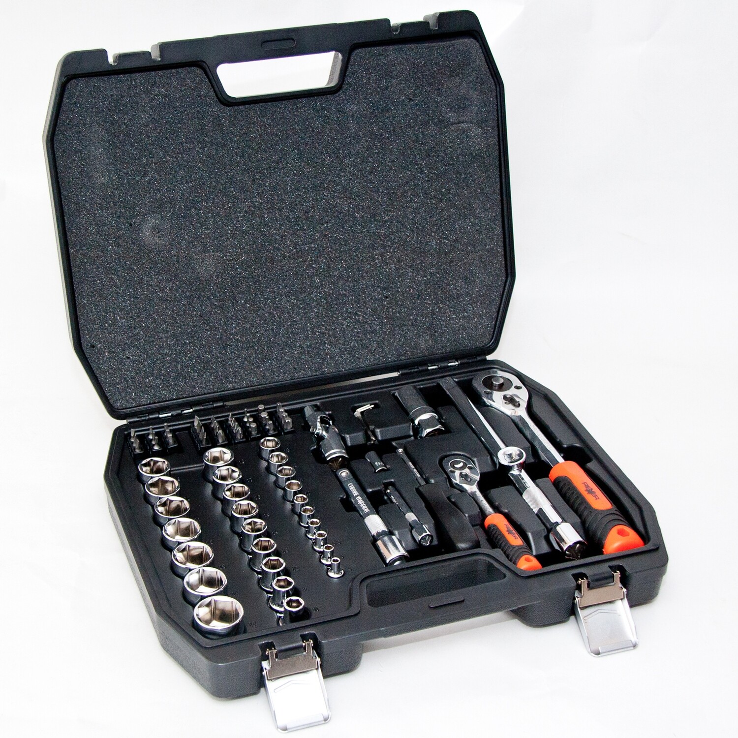 72-tlg. Steckschlüssel Satz Ratschenkasten 1/2&quot; und 1/4 Werkzeugkoffer Set