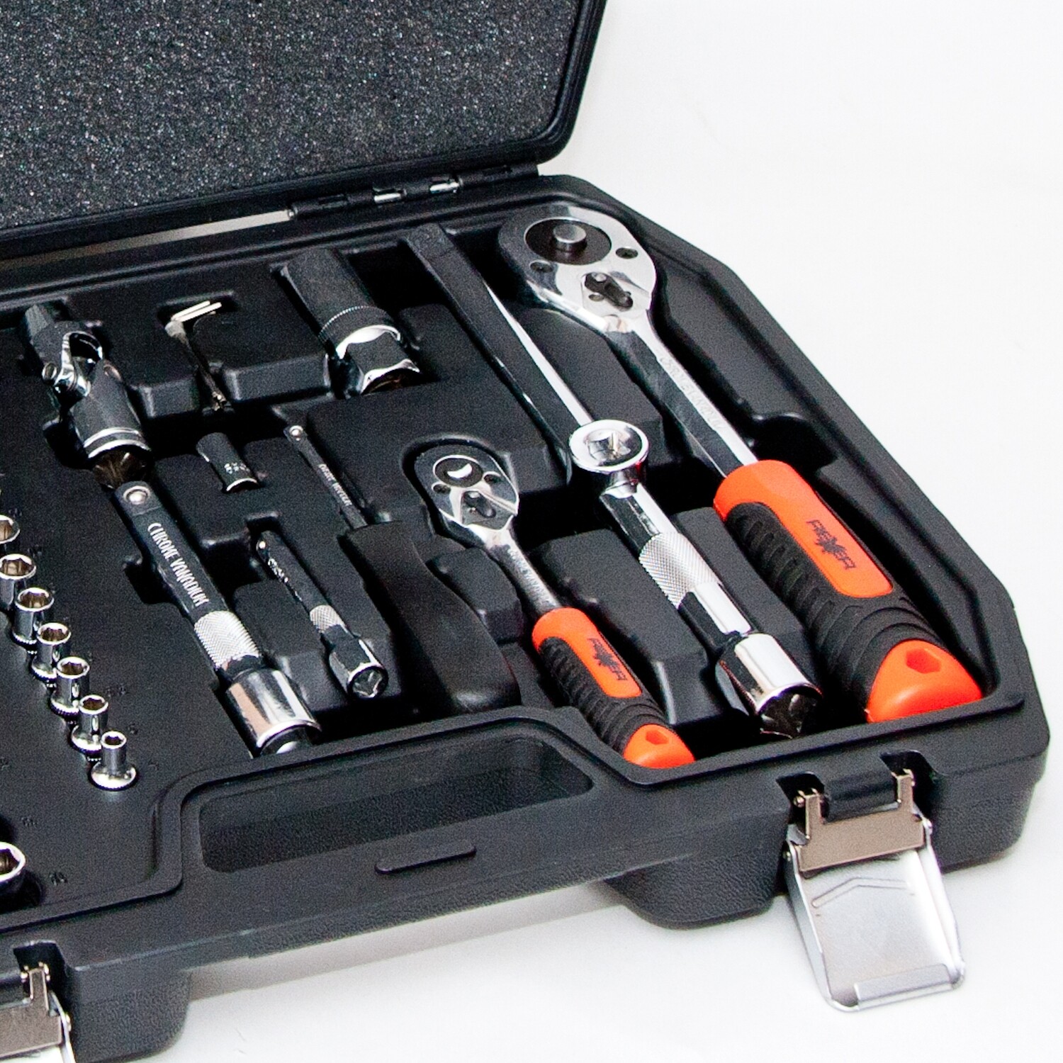 72-tlg. Steckschlüssel Satz Ratschenkasten 1/2" und 1/4 Werkzeugkoffer Set