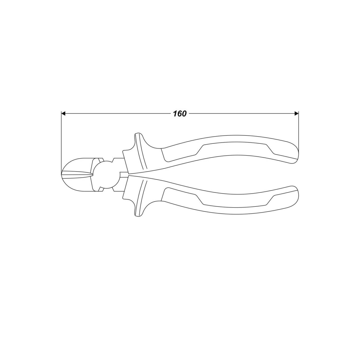CrV Seitenschneider 160 mm izoliert Zange Drahtschneider Kneifzange Chrome