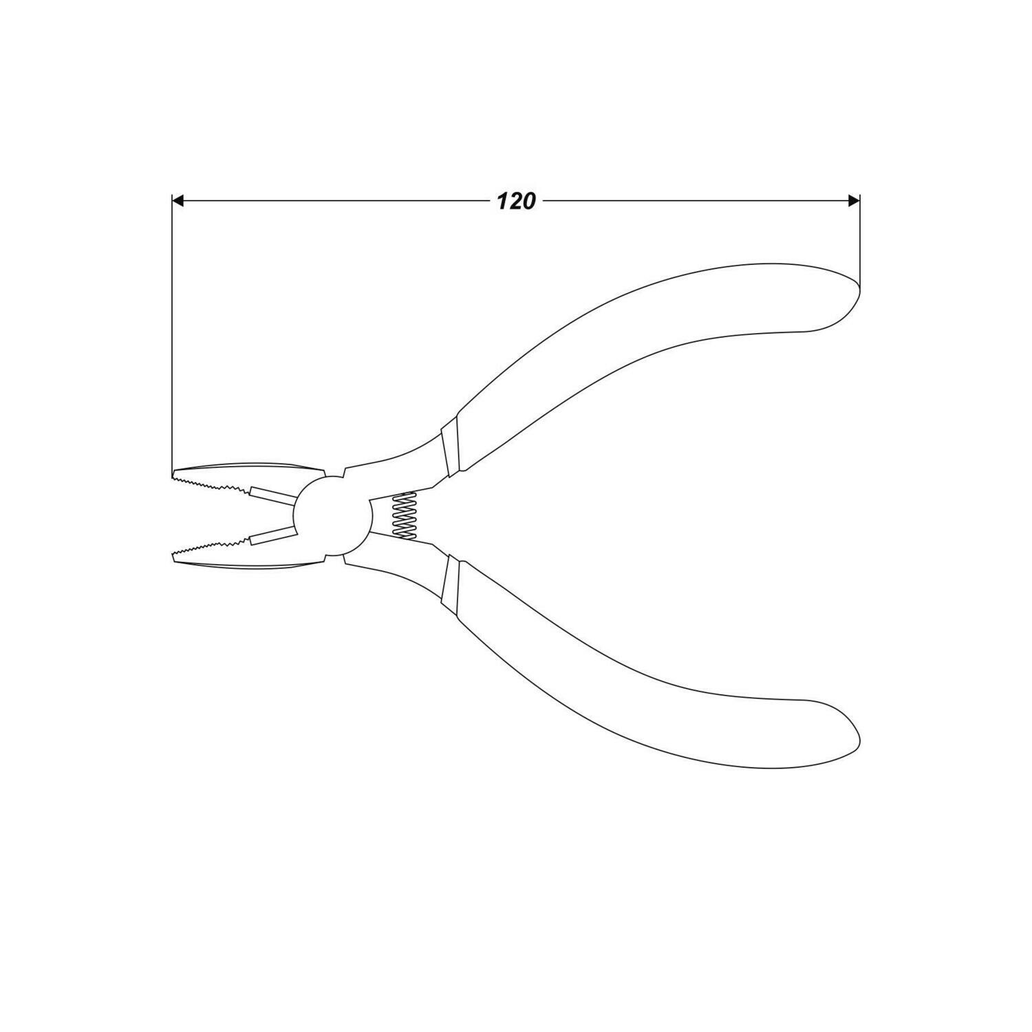 Präzisions gerade Kombizange 115 mm Flachzange Zange Kombinationszange