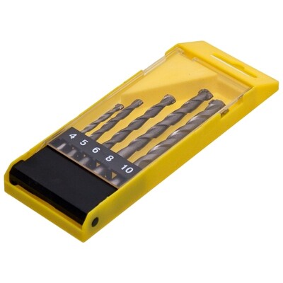 Betonbohrer Satz 5 tlg. Ø 4 - 5 - 6 - 8 - 10 mm