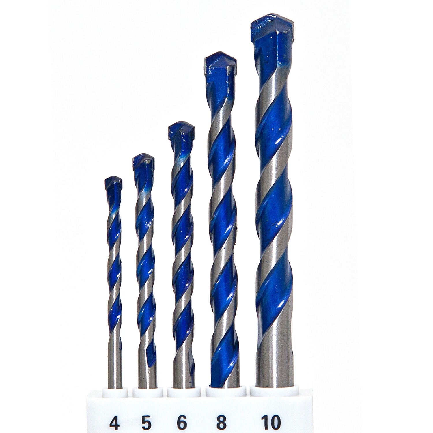 Fliesen Betonbohrer Satz 5 tgl. Ø 4 - 5 - 6 - 8 - 10 mm