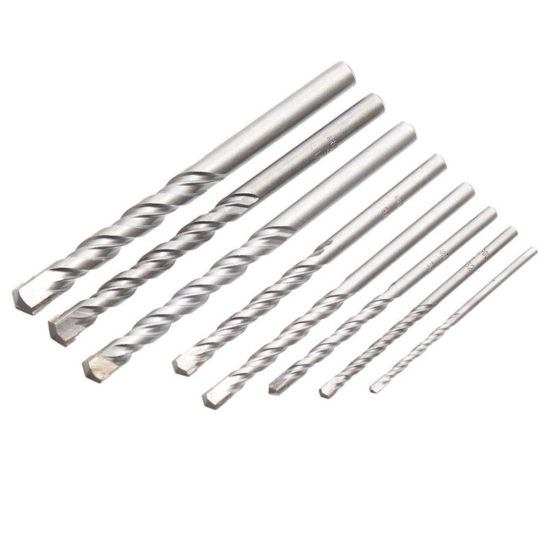 Betonbohrer Satz 8 tlg. Ø 3 - 4 - 5 - 6 - 7 - 8 - 9 - 10 mm