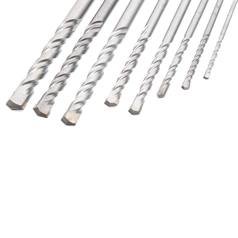 Betonbohrer Satz 8 tlg. Ø 3 - 4 - 5 - 6 - 7 - 8 - 9 - 10 mm