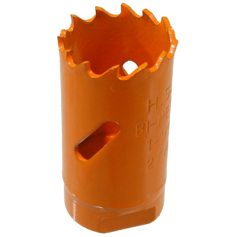 Ø 27 mm HSS BiM Lochsäge Bohrkrone 1/2&quot; x 20 UNF für Metall Holz Inox