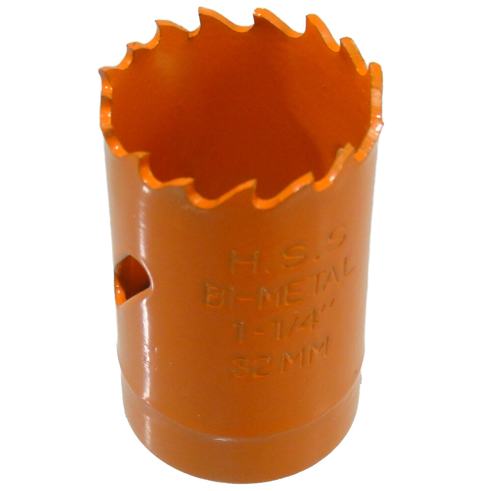 Ø 32 mm HSS BiM Lochsäge Bohrkrone 5/8&quot; x 18 UNF für Metall Holz Inox