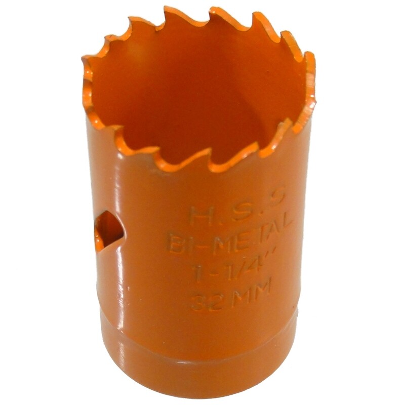 Ø 32 mm HSS BiM Lochsäge Bohrkrone 5/8&quot; x 18 UNF für Metall Holz Inox