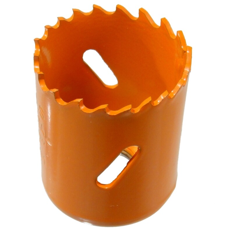 Ø 38 mm HSS BiM Lochsäge Bohrkrone 5/8&quot; x 18 UNF für Metall Holz Inox